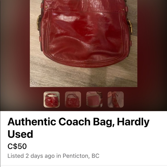Authentic Coach bag. - Picture 4 of 5